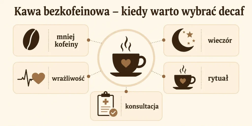 Kawa bezkofeinowa — kiedy warto wybrać decaf