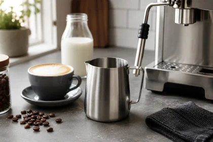 Dzbanek do spieniania mleka — jaki wybrać do cappuccino, latte i latte art?