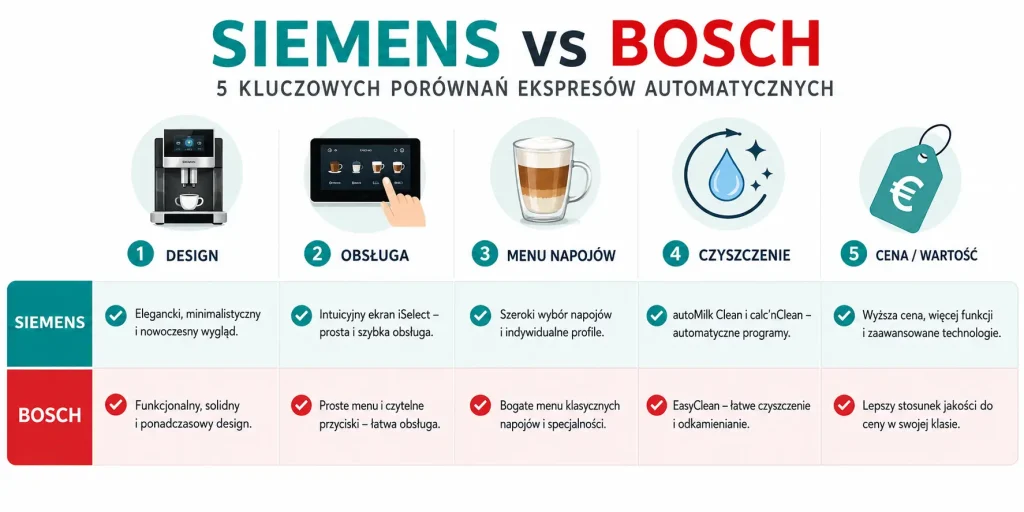  Siemens i Bosch w 5 kluczowych porównaniach