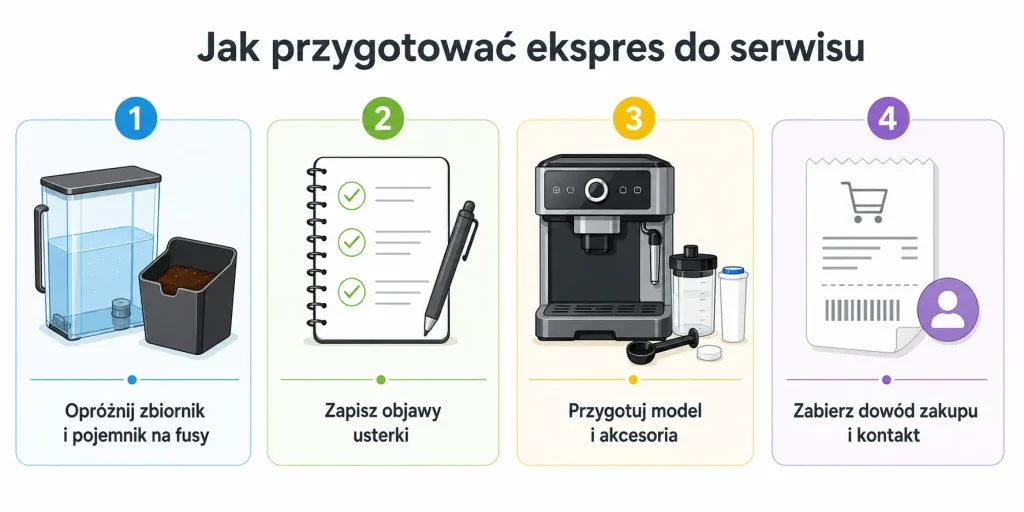 4 kroki przed wizytą w serwisie ekspresów w Lublinie
