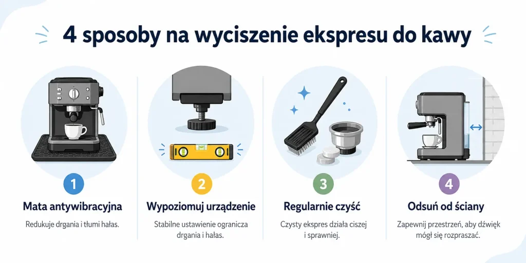 4 sposoby na wyciszenie ekspresu do kawy