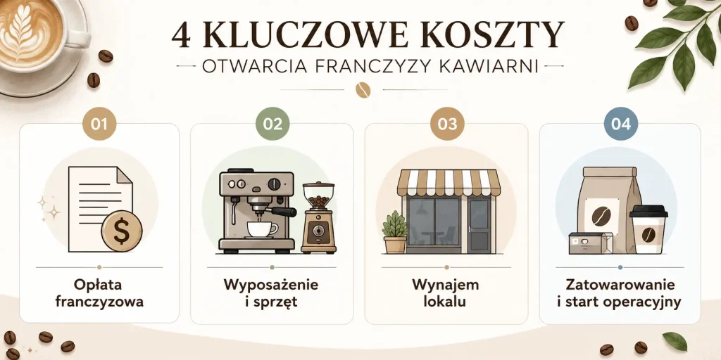 franczyza kawiarni w 4 kluczowych kosztach