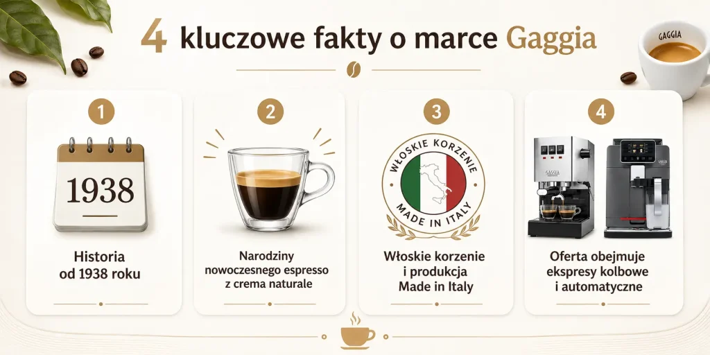 Gaggia w 4 kluczowych faktach