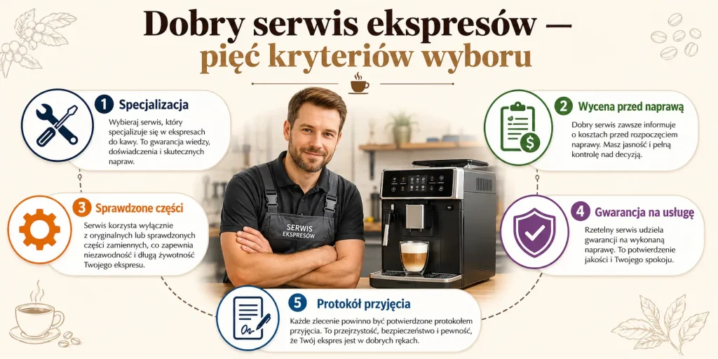 Naprawa ekspresów do kawy w Poznaniu — jak wybrać dobry serwis?