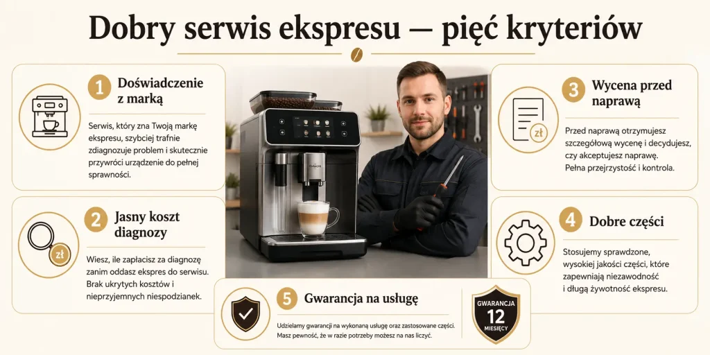 Naprawa ekspresów do kawy w Rzeszowie — jak wybrać dobry serwis?
