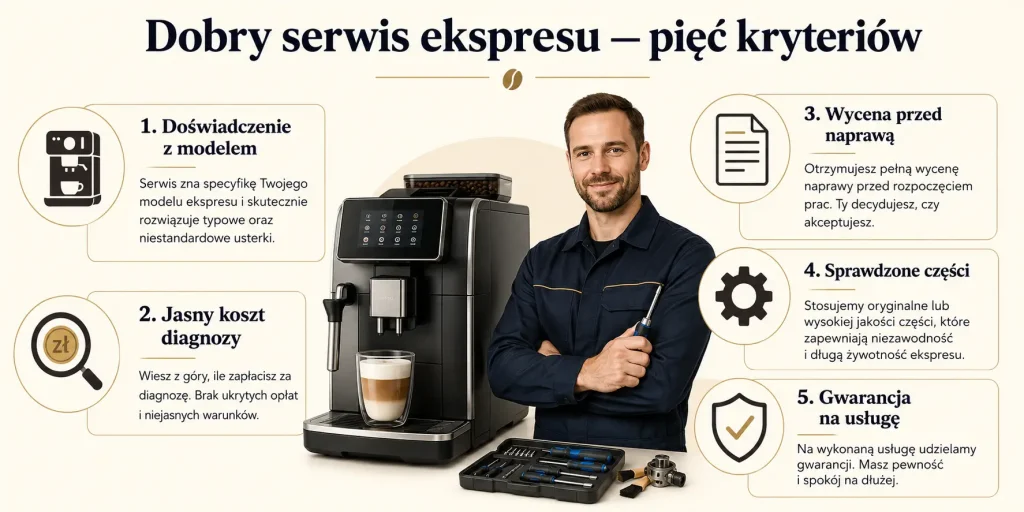 Naprawa ekspresów do kawy w Białymstoku — jak wybrać dobry serwis?