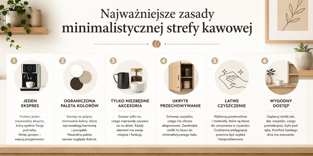 Najważniejsze zasady minimalistycznej strefy kawowej