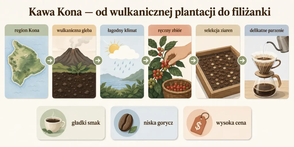 Kawa Kona — od wulkanicznej plantacji do filiżanki