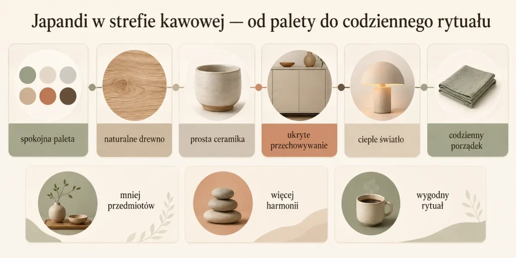 Japandi w strefie kawowej — od palety do codziennego rytuału